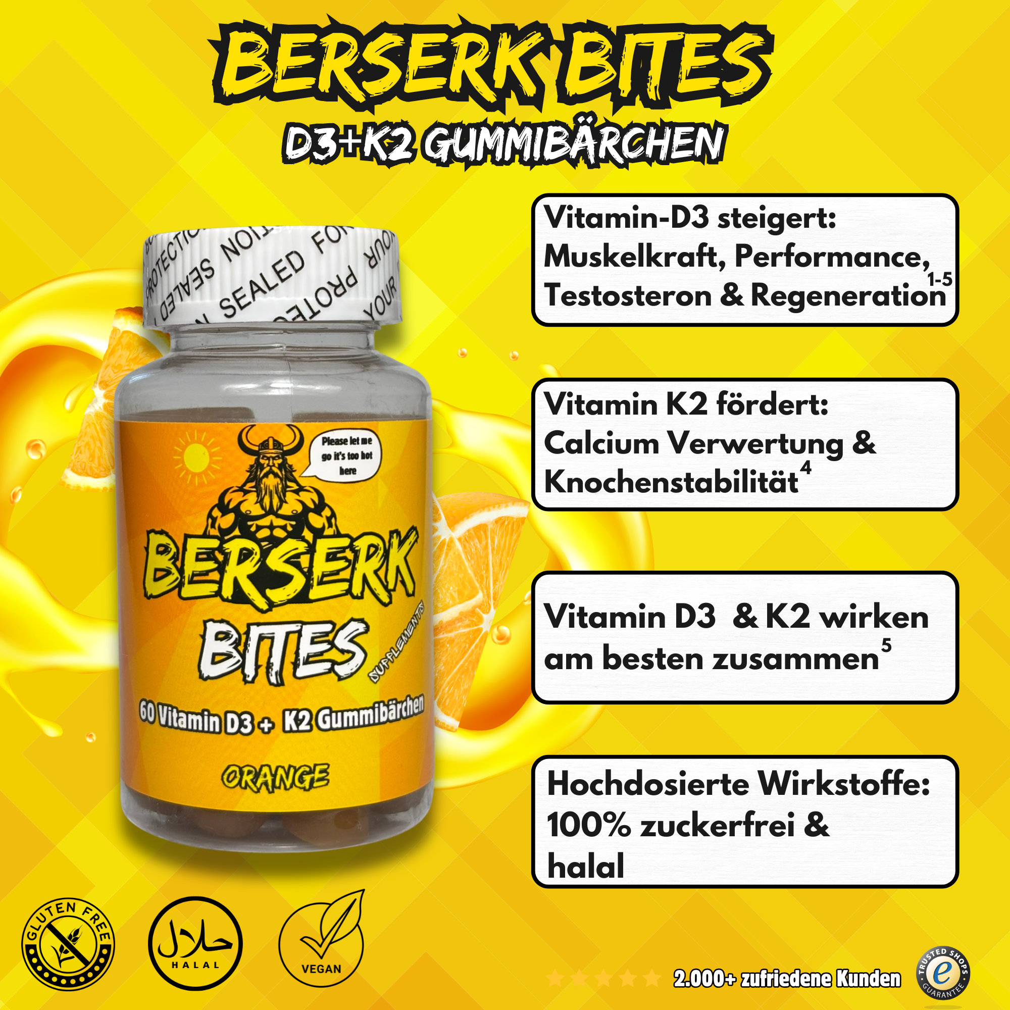 Vitamin D3+K2 Gummibärchen